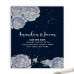 Customized Invitation Card Latest Wedding Card Thank You Card Dark Blue