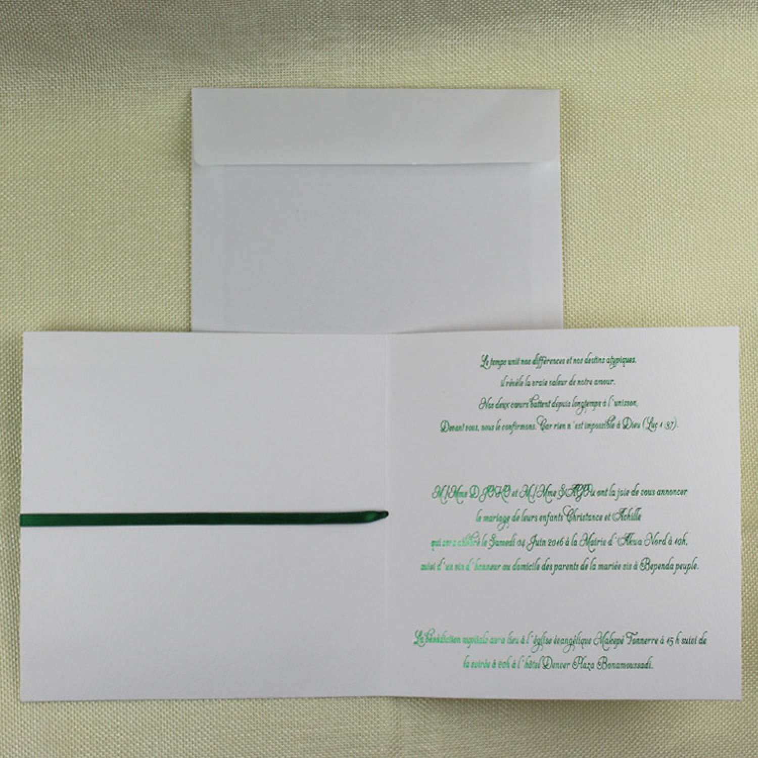 Green Greeting Card Merry Christmas Simple Invitation Card