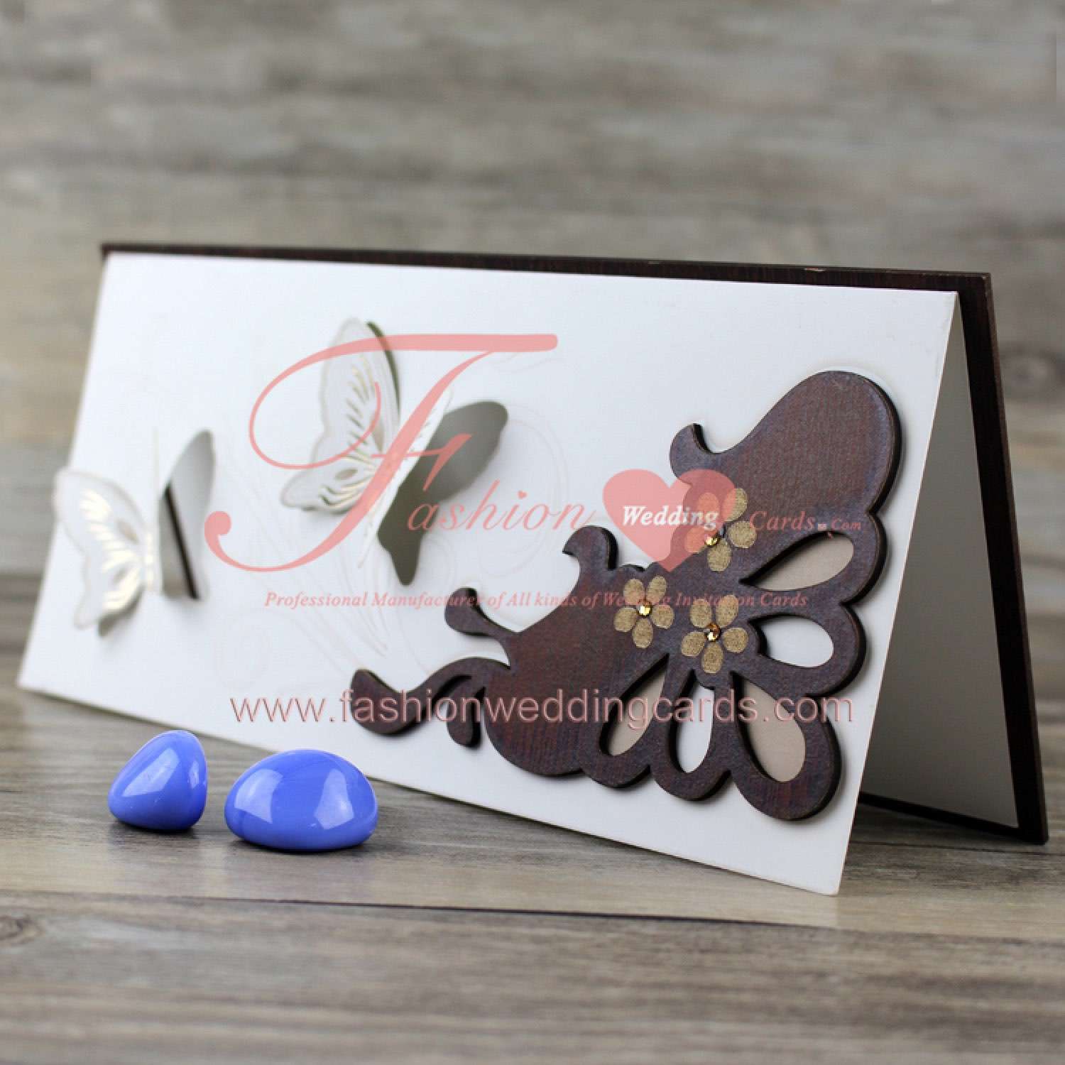 Cheap Online Butterfly Wedding Invitations Wood