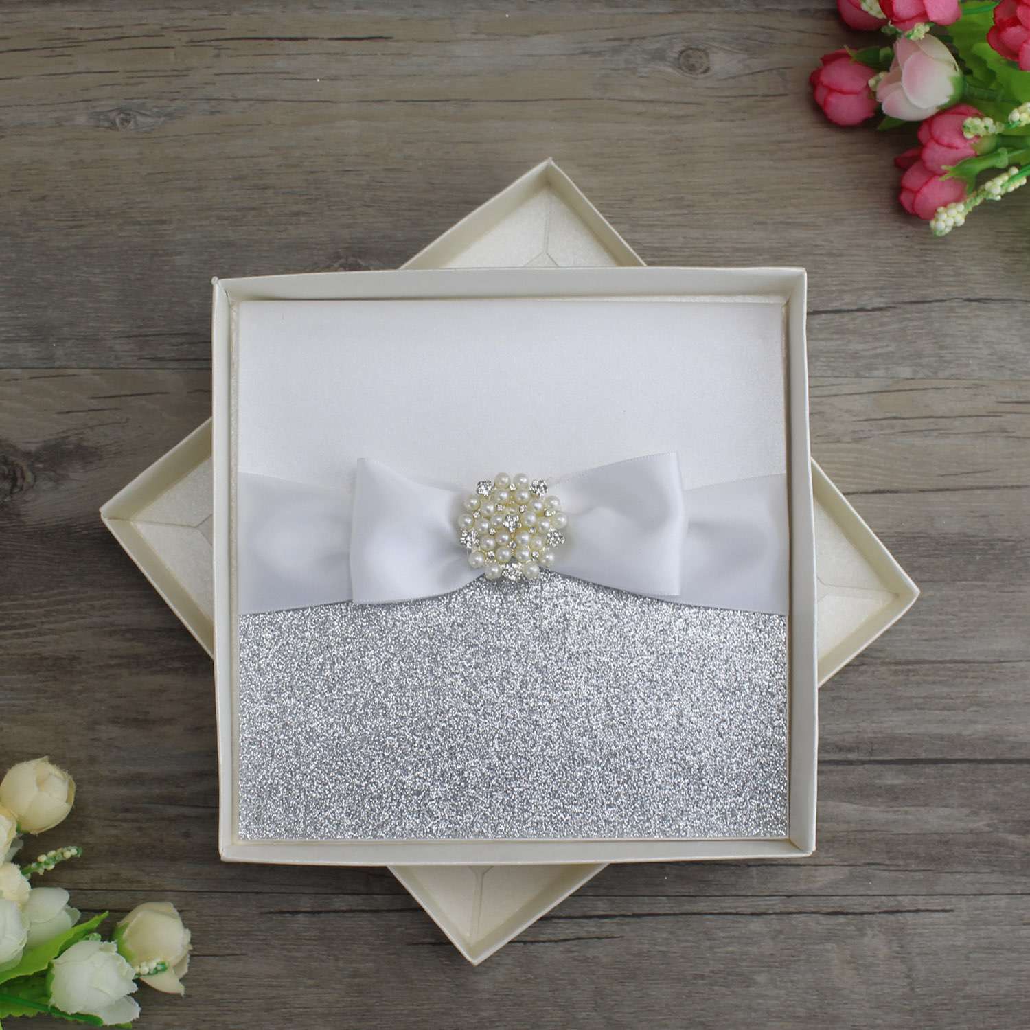 White Wedding Card Box Box for Wedding Cards Bling Card Box 